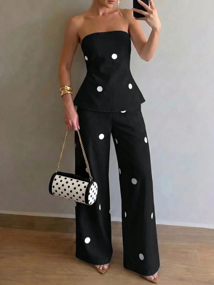 Conjunto Feminino Mirella Preto Zary Moda - frente