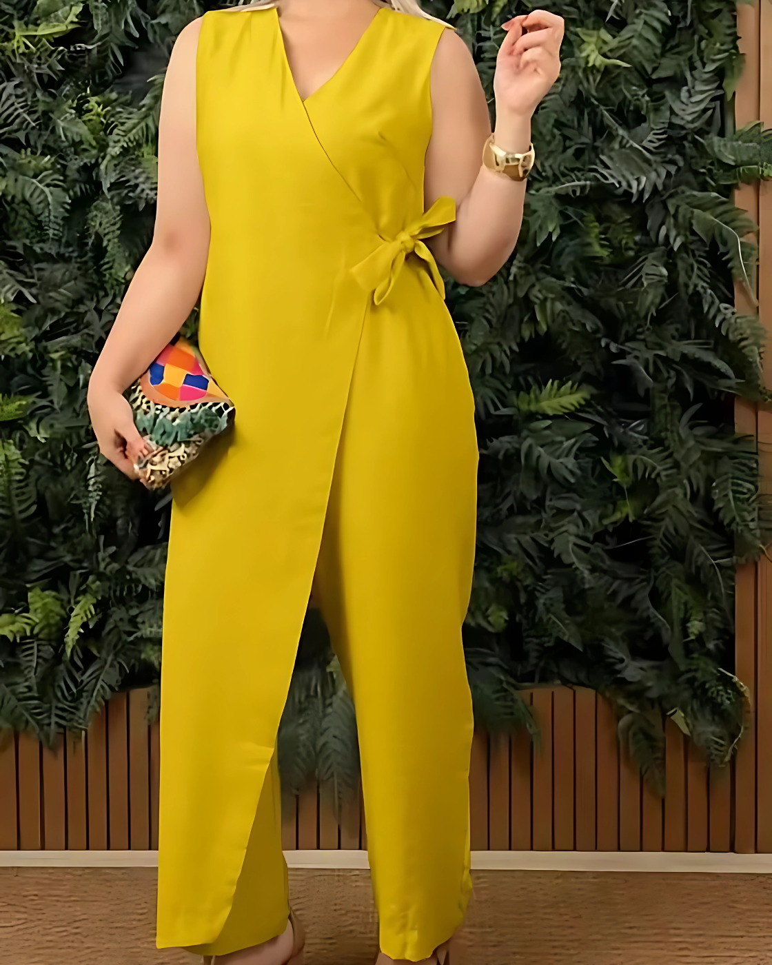 Macacão Bela | Decote em V — Zary Moda