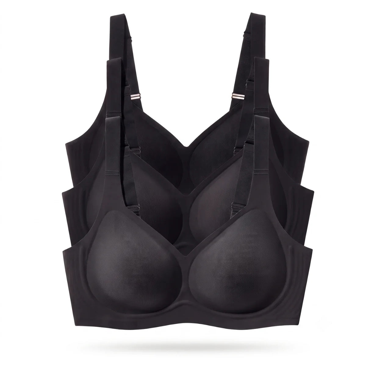 Kit 3 Sutiãs Luna Comfort - Efeito Invisível e Zero Marcas