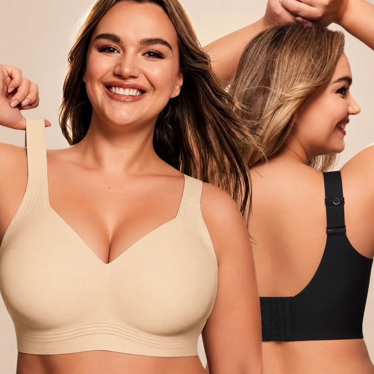 Kit 3 Sutiãs Luna Comfort - Efeito Invisível e Zero Marcas