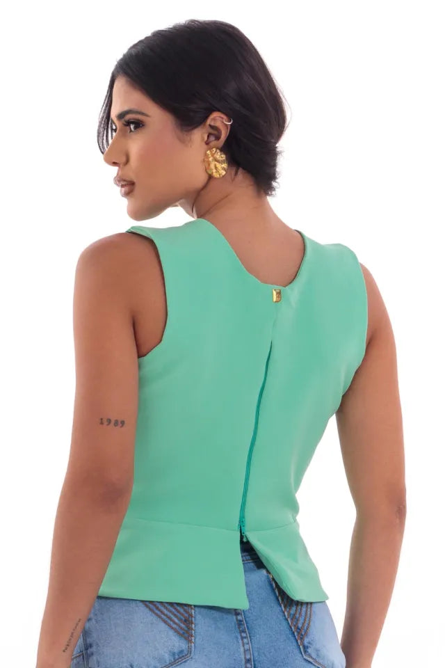 Blusa Peplum Pulsanti — Zary Moda