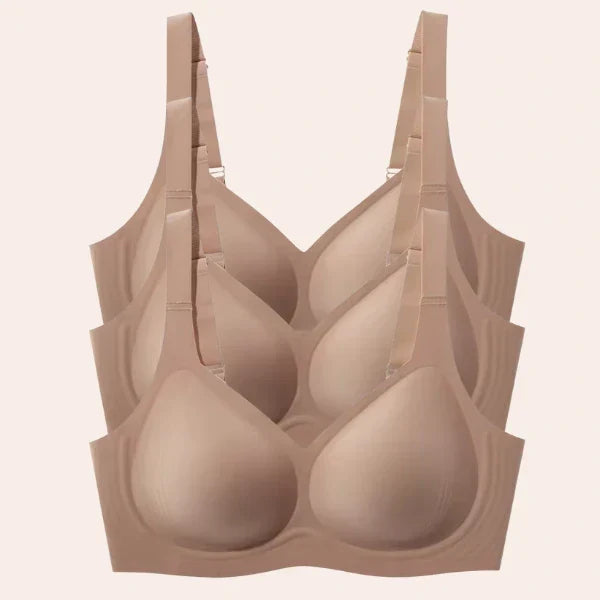 Kit 3 Sutiãs Luna Comfort™ - Sutiã com Efeito Invisível e Zero Marcas — Zary Moda