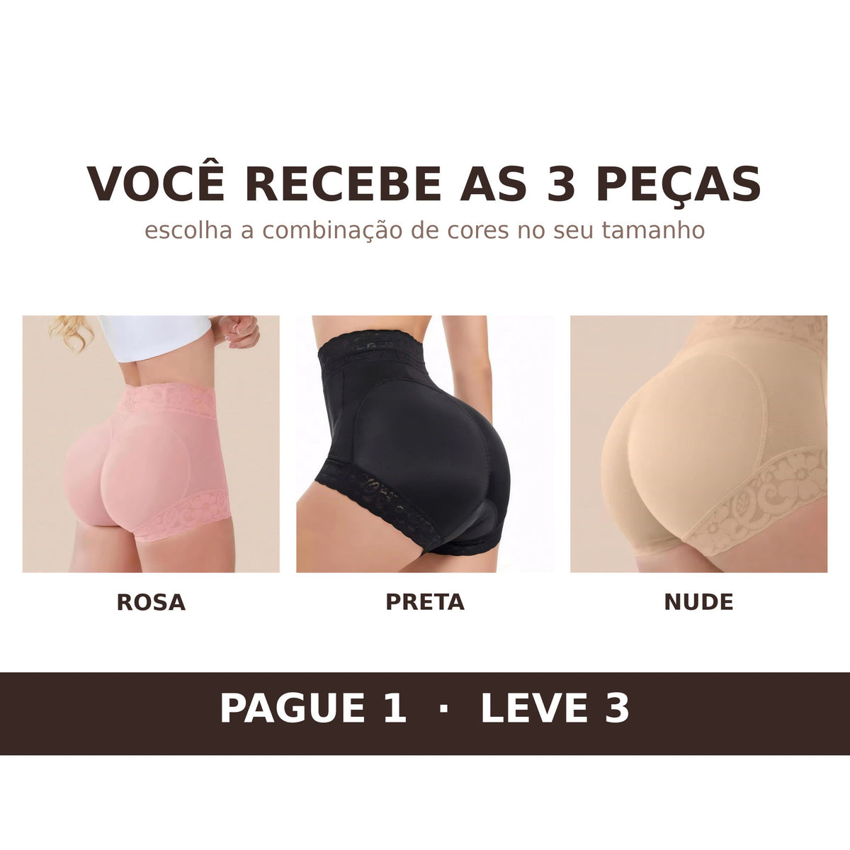Calcinhas Modeladoras BelaShaper | PAGUE 1 LEVE 3