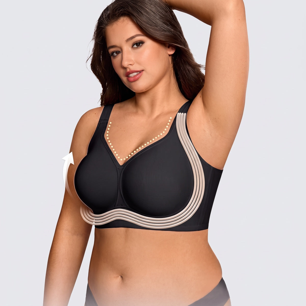 Kit 3 Sutiãs Modelador BelleForma