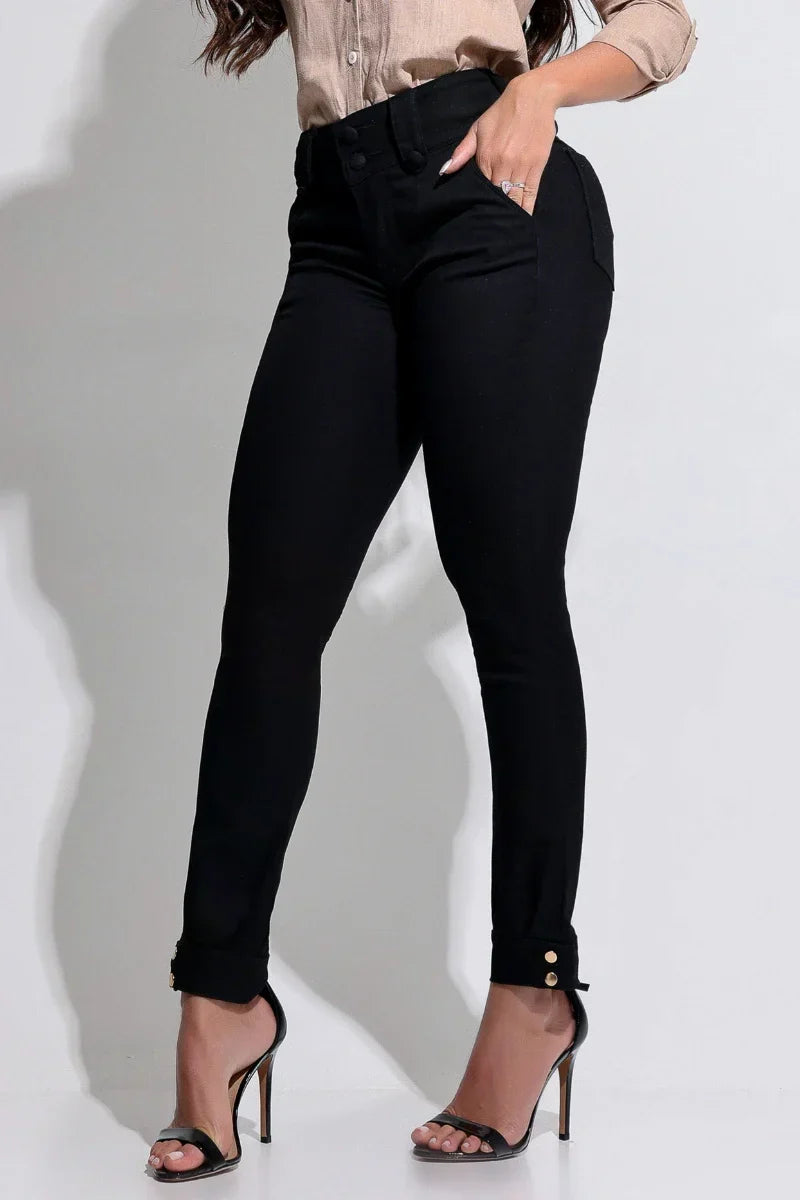 Calça Jeans Modeladora Preta Zary Moda - foto 5