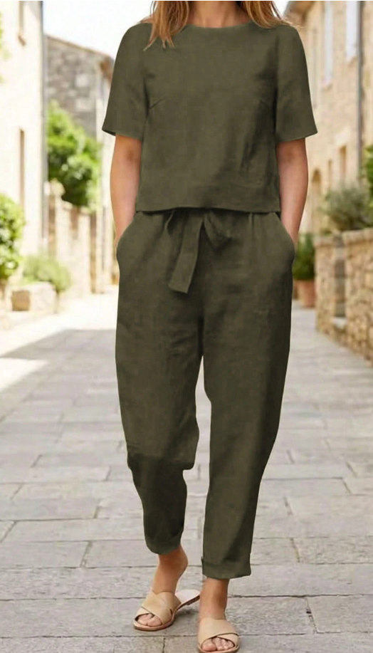 Conjunto Feminino Tâmara Verde Zary Moda - frente