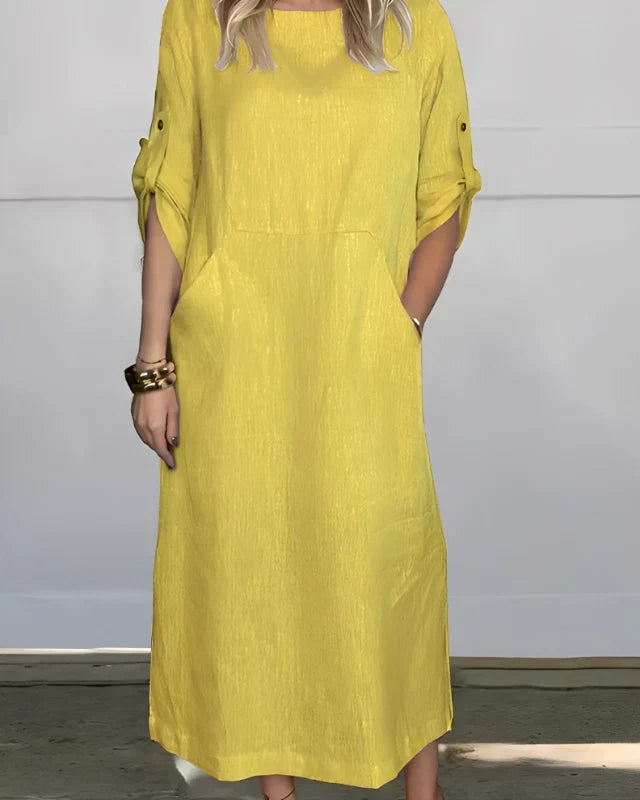 Vestido Casual Susan | Linho Puro — Zary Moda