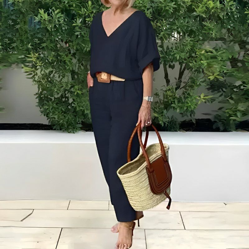 Conjunto Feminino Casual de Algodão e Linho Vicenza — Zary Moda