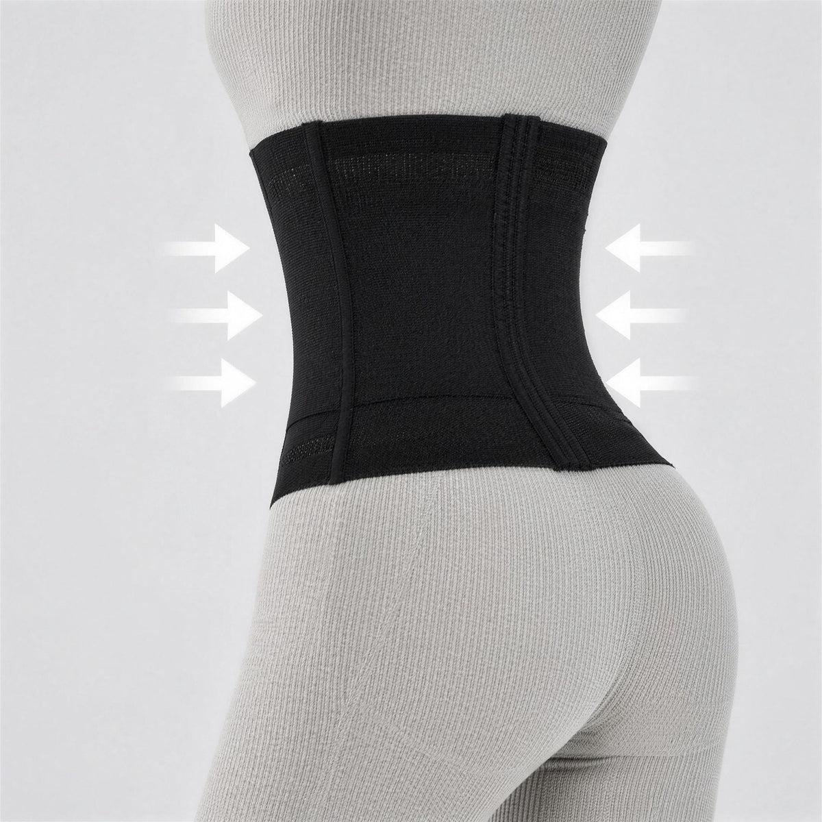Cinta Modeladora Aurora Shape™ preta vista de costas