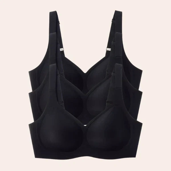 Kit 3 Sutiãs Luna Comfort™ - Sutiã com Efeito Invisível e Zero Marcas — Zary Moda